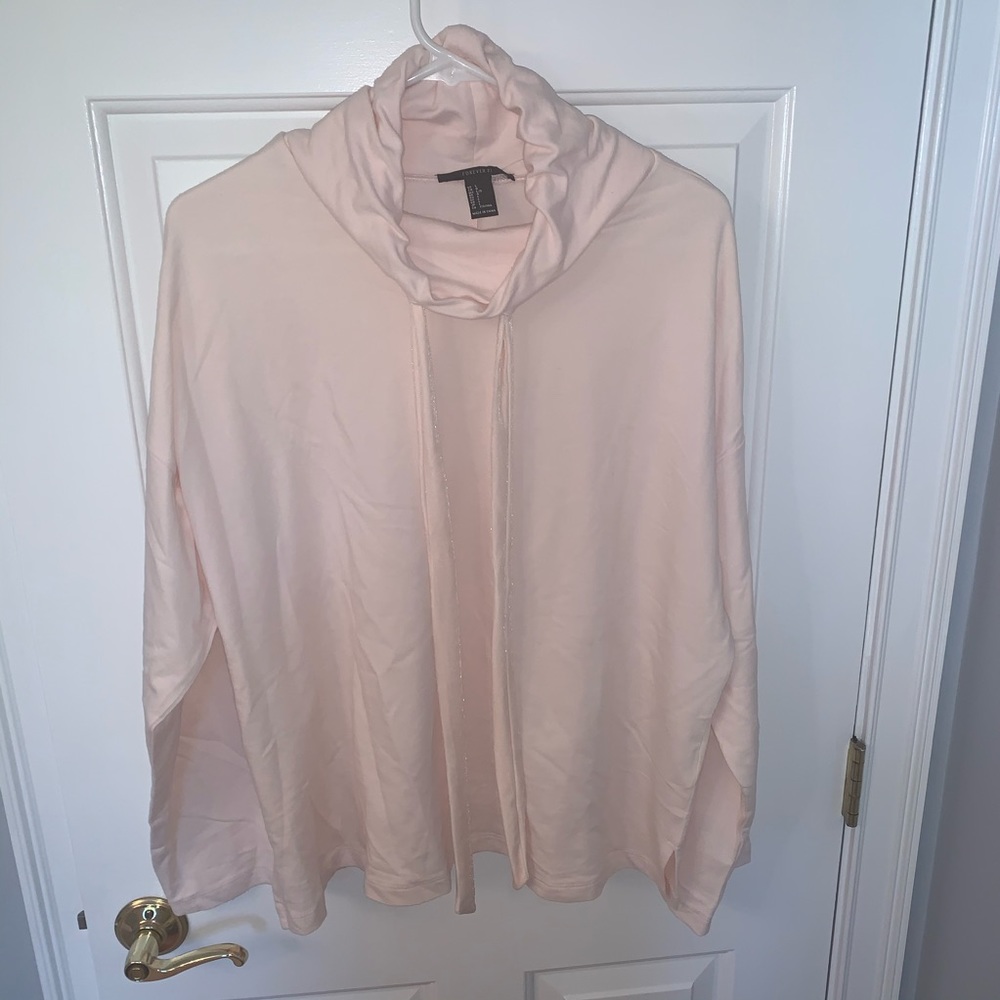 Pink pull over/hoodie